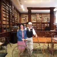 Mme Ducroquet, la directrice de la bibliothèque de St Omer